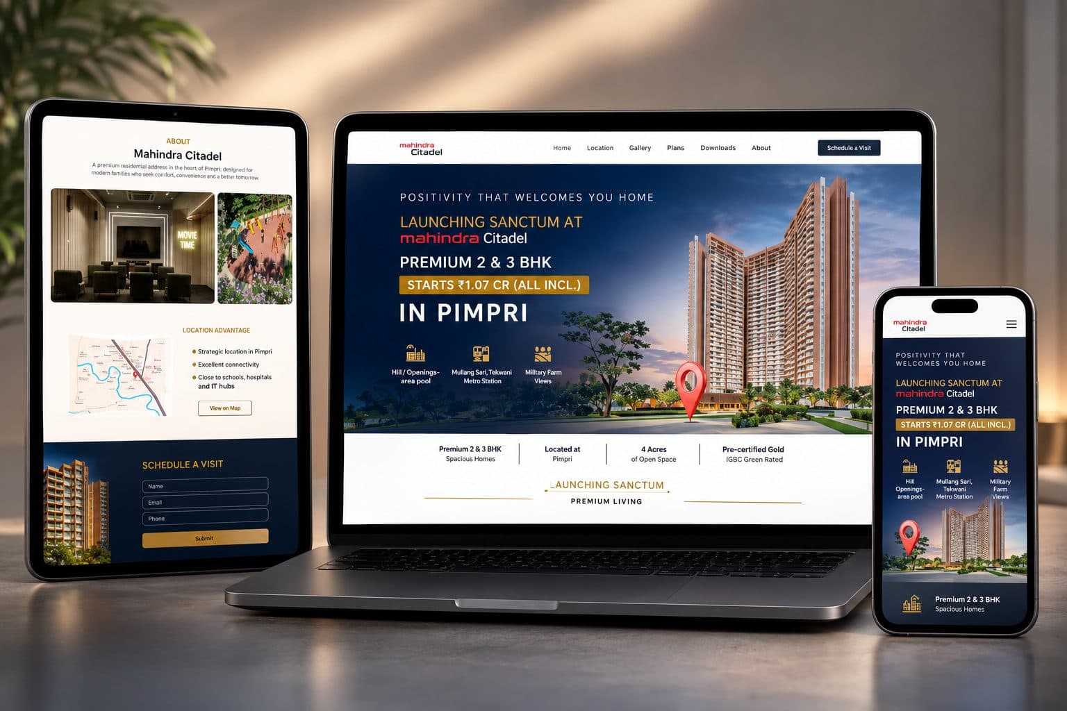 Mahindra Citadel website preview