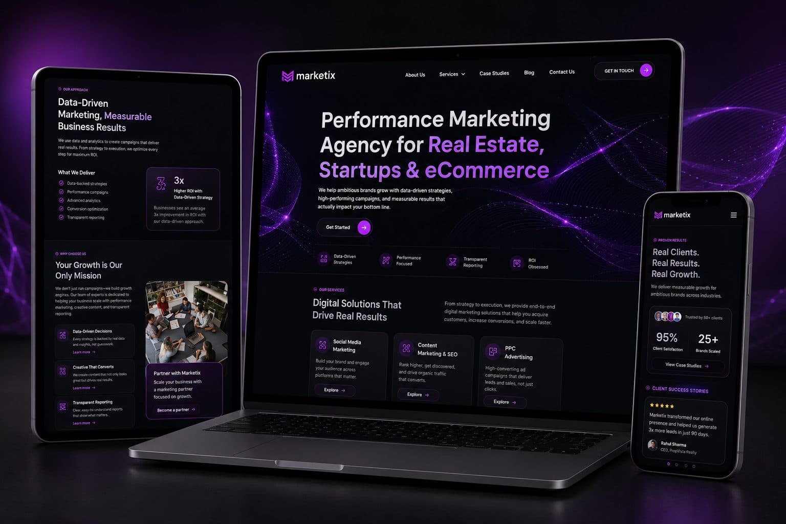 Marketix Studio website preview