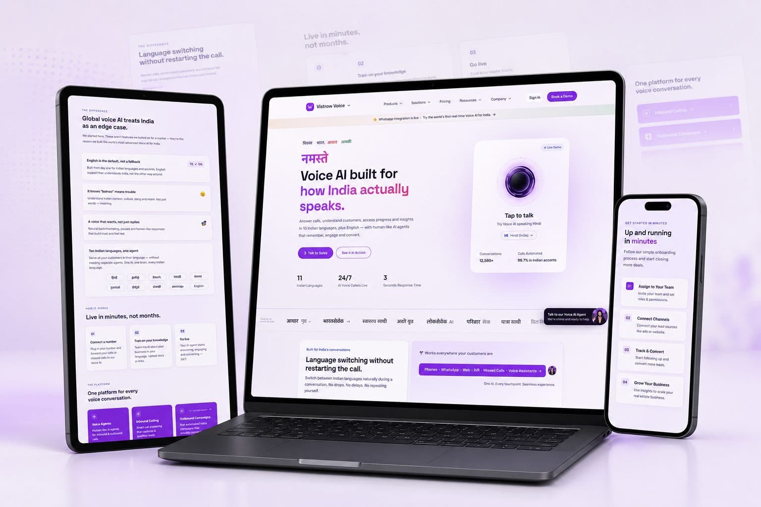 Vistrow Voice website preview