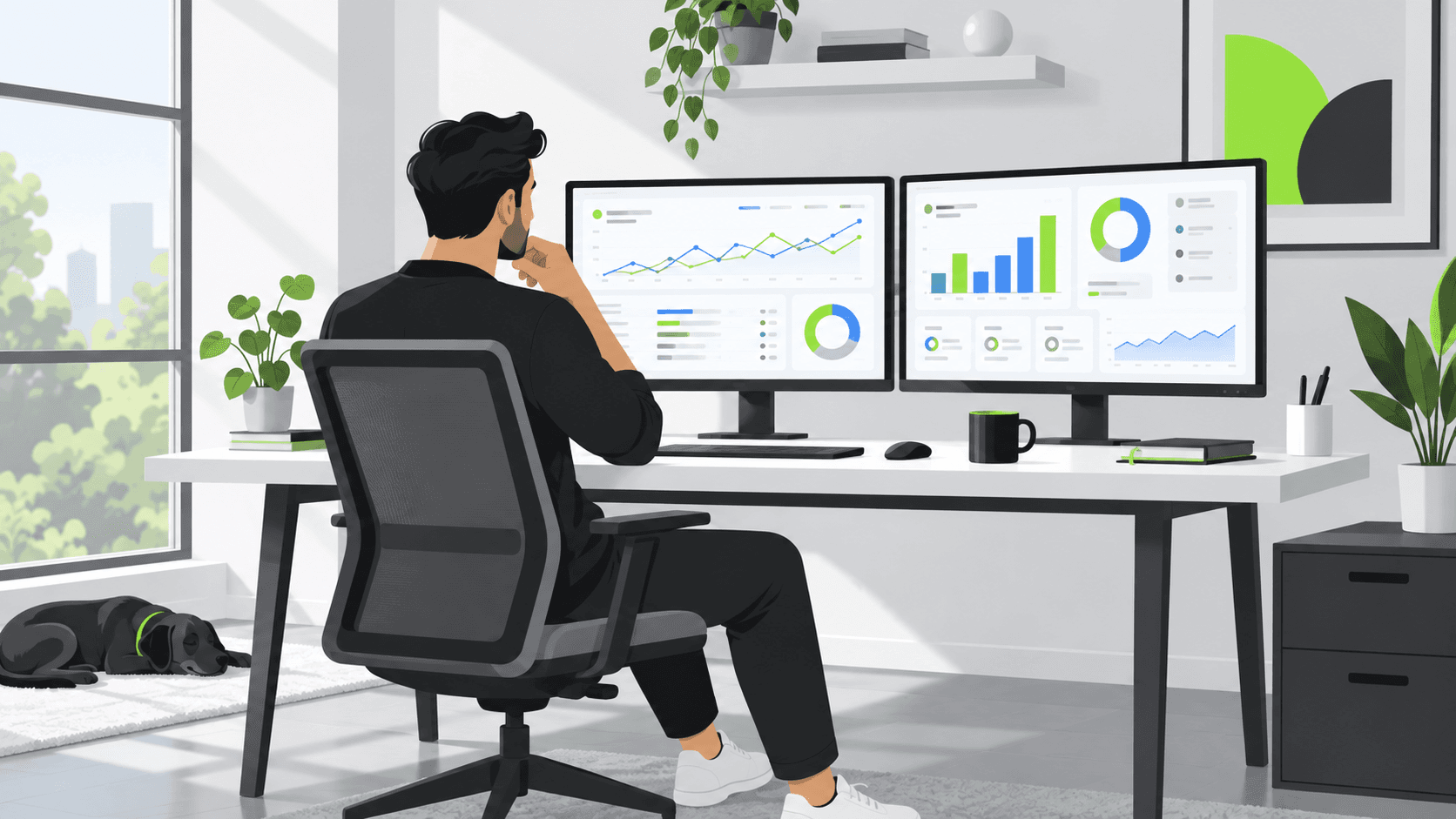 Business owner comparing Google Ads and Meta Ads for lead generation.