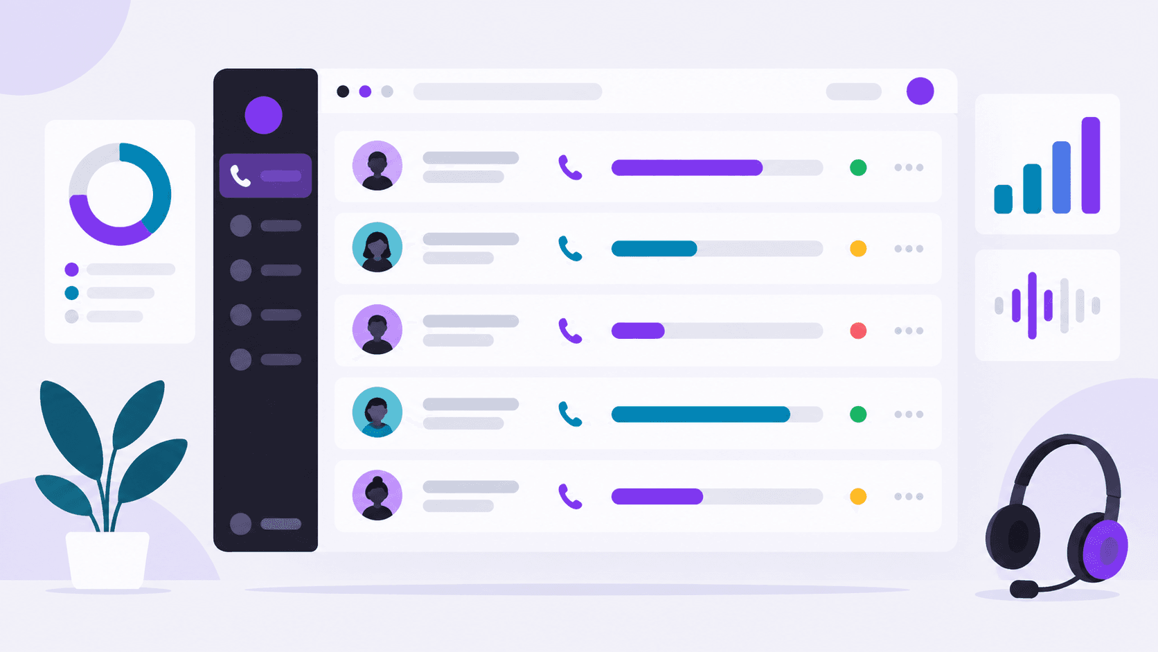 Modern contact center analytics with AI voice calling agents